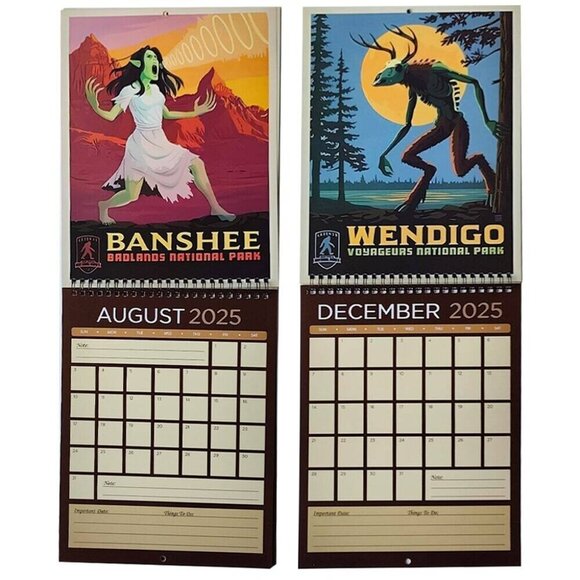 2025 Wall Calendar: Legends Of The National Parks Wall Calendar - Picture 2 of 3